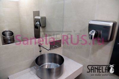 Настенный бесконтактный кран SLU 39BX арт: 03393 Sanela Чехия (фото, схема)
