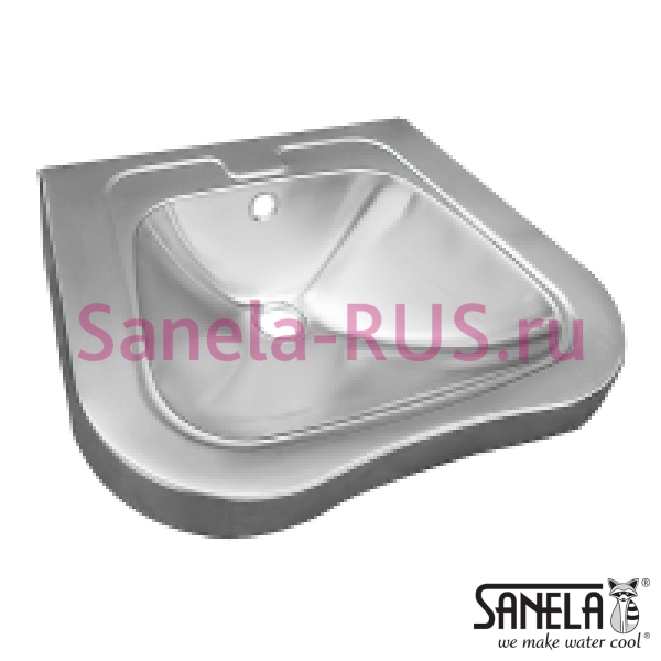 Нержавеющая раковина для инвалидов SLUN 66