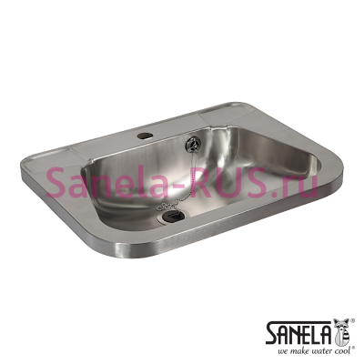 Нержавеющая раковина с отверстием для смесителя SLUN 26 арт: 93260 Sanela Чехия (фото, схема)