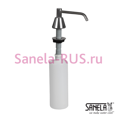 Встраиваемый дозатор жидкого мыла емкость 0,6л SLZN 17 арт: 95170 Sanela Чехия (фото, схема)