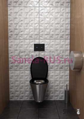 Нержавеющий подвесной унитаз SLWN 04 арт: 94040 Sanela Чехия (фото, схема)