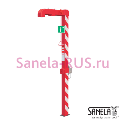 Аварийная душевая стойка SLSN 23H арт: 82236 Sanela Чехия (фото, схема)