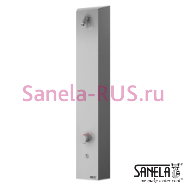 Порционная душевая панель пьезо со смесителем и термостатом SLSN 02PT