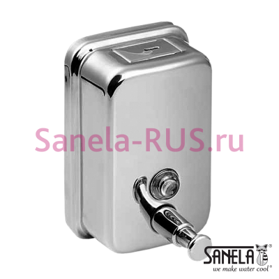 Нержавеющий дозатор жидкого мыла 1,25л SLZN 05 арт: 95050 Sanela Чехия (фото, схема)