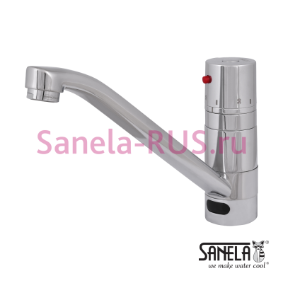 Сенсорный смеситель c термостатом SLU 24DB арт: 13242 Sanela Чехия (фото, схема)
