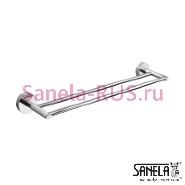 Нержавеющий двойной полотенцедержатель SLZD 11 Нержавеющий двойной полотенцедержатель SLZD 11