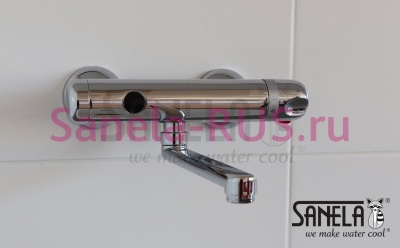 Настенный бесконтактный смеситель SLU 25S арт: 33258 Sanela Чехия (фото, схема)